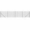 Cerca de alambre con pinchos de anclaje gris antracita 1.6x10 m 2