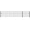 Cerca de alambre con pinchos de anclaje gris antracita 2x10 m 2