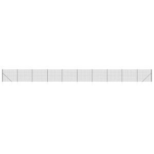 Cerca de alambre con pinchos de anclaje gris antracita 2x25 m H