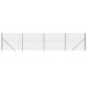 Cerca de alambre con pinchos de anclaje gris antracita 2x10 m 2