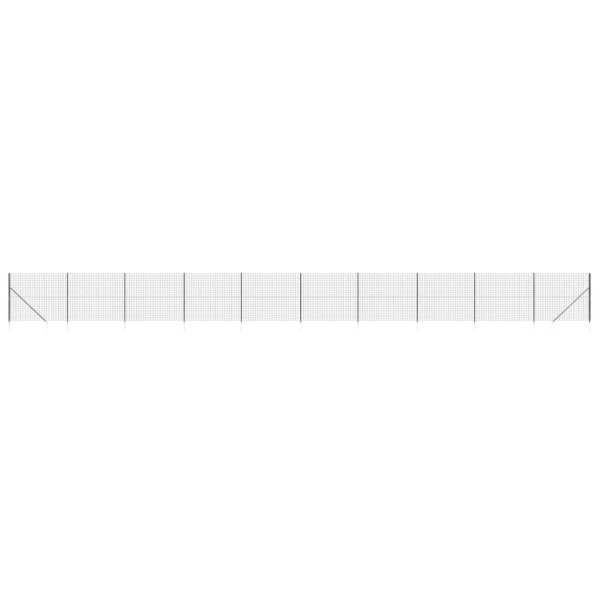 Cerca de alambre con pinchos de anclaje gris antracita 1.8x25 m M 2