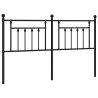 Cabeceira de cama 160 cm metal preto 2