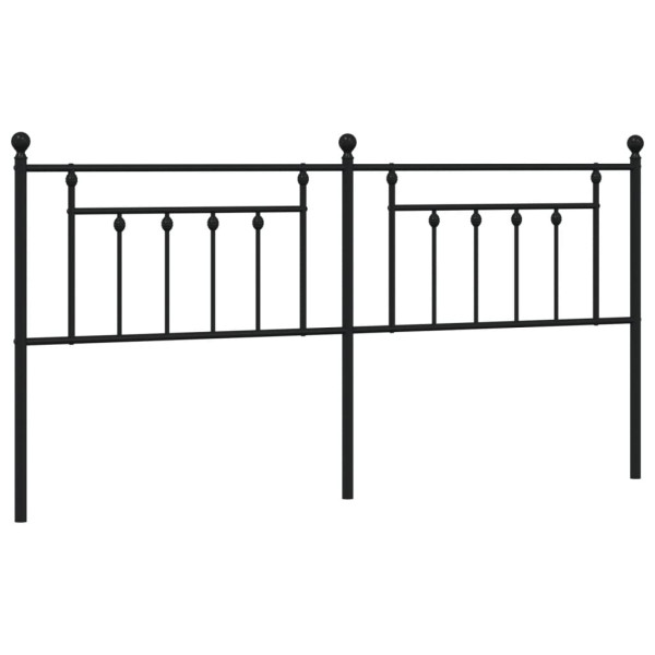Cabeceira de cama 193 cm metal preto M 2