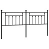 Cabeceira de cama 193 cm metal preto 2