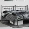 Cabeceira de cama 193 cm metal preto 3