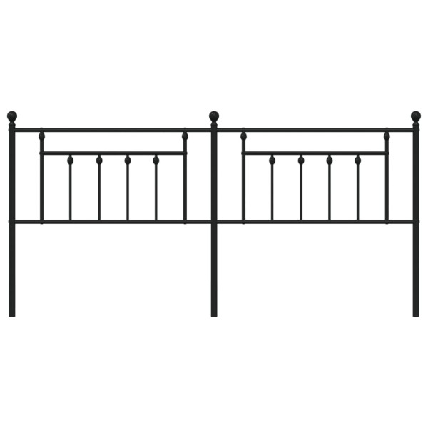 Cabecero de metal negro 193 cm M 4