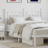 Cabeceira de cama 140 cm metal branco 1