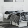 Cabeceira de cama 140 cm metal branco 3