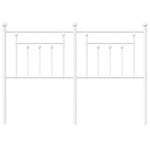 Cabecero de metal blanco 140 cm M 4