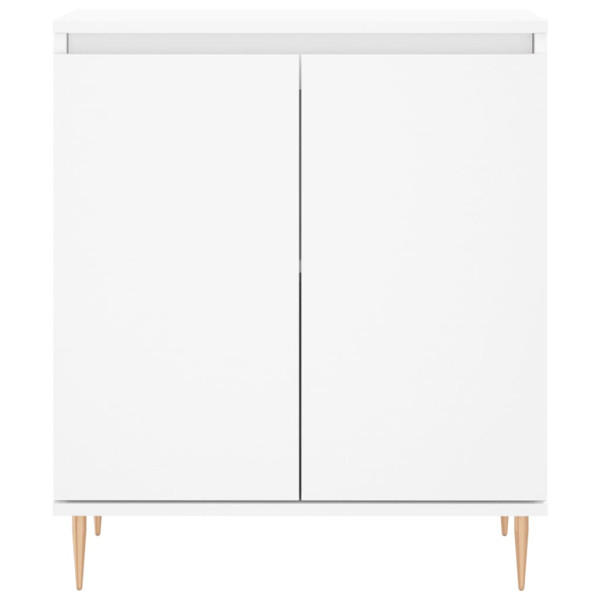 Aparador de madera contrachapada blanco 60x35x70 cm M 5