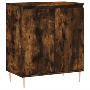 Aparador madera contrachapada color roble ahumado 60x35x70 cm H