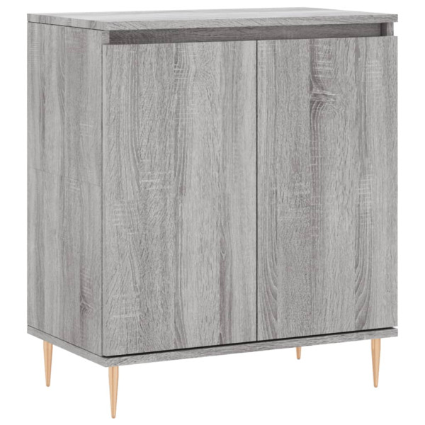 Aparador de madera contrachapada gris Sonoma 60x35x70 cm M 2