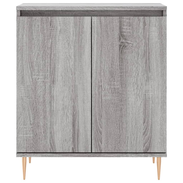 Aparador de madera contrachapada gris Sonoma 60x35x70 cm M 5