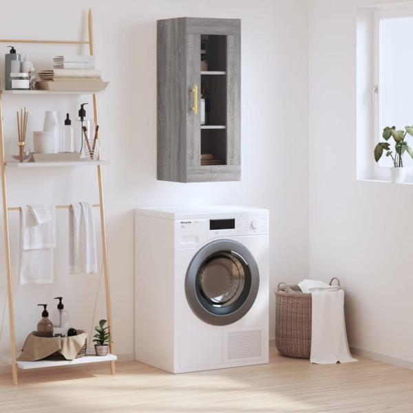 Armario de pared gris Sonoma 34.5x34x90 cm D