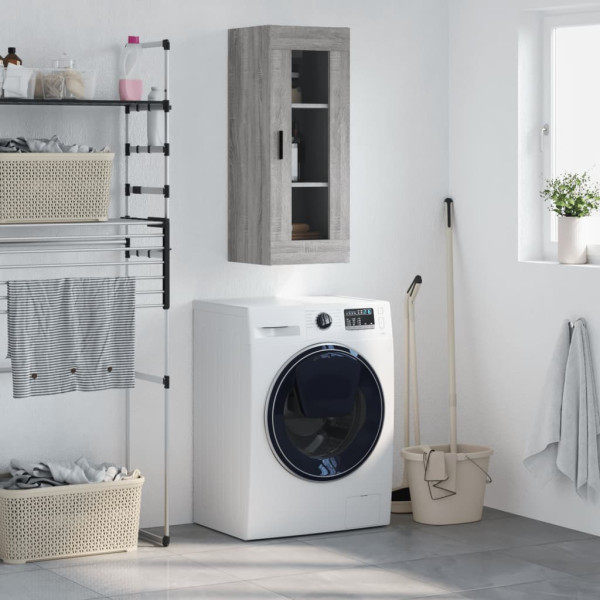 Armario de pared gris Sonoma 34.5x34x90 cm D