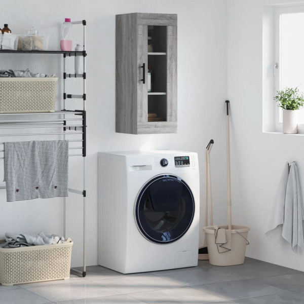 Armario de pared gris Sonoma 34.5x34x90 cm D