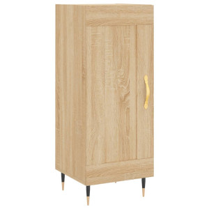 Aparador madera contrachapada color roble Sonoma 34.5x34x90 cm H