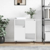 Aparador de madera contrachapada blanco 60x35x70 cm 1