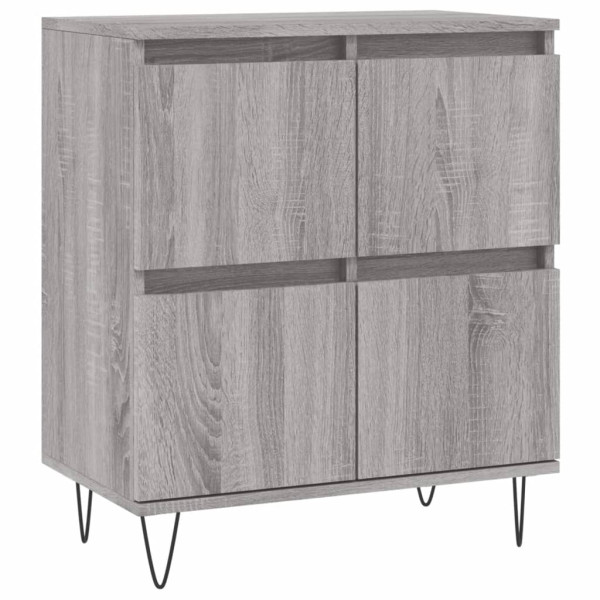 Aparador de madera contrachapada gris Sonoma 60x35x70 cm M 2