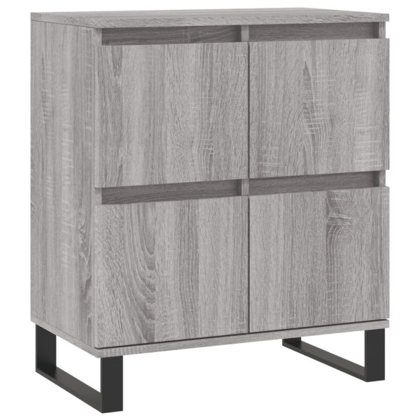 Aparador de madera contrachapada gris Sonoma 60x35x70 cm M 2