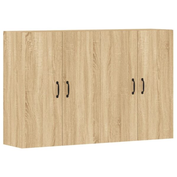 Armarios de pared 2 uds madera de ingeniería roble Sonoma M 2