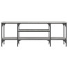 Mueble TV madera ingeniería y hierro gris Sonoma 121x35x45 cm 4