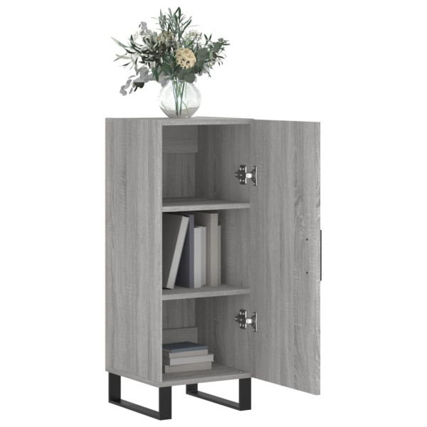 Aparador madera de ingeniería gris Sonoma 34.5x34x90 cm M 4