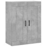 Armario de pared madera ingeniería gris hormigón 69.5x34x90 cm 2