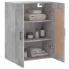 Armario de pared madera ingeniería gris hormigón 69.5x34x90 cm 5