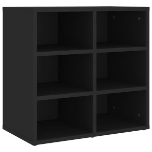 Mueble zapatero negro 52.5x30x50 cm H