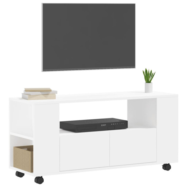 Mueble para TV madera de ingeniería blanco 102x34.5x43 cm M 3
