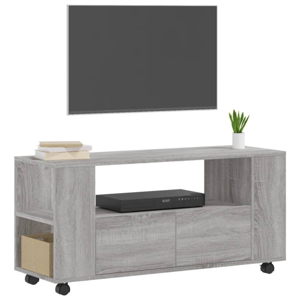 Móvel de TV 102x34.5x43 cm derivados de madeira cinzento sonoma M 3