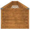 Canteiro elevado de jardim 960x50x36 cm aço corten 5
