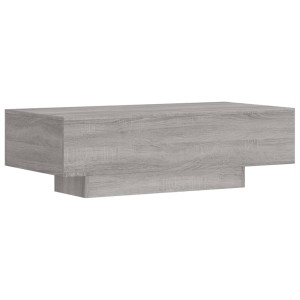 Mesa de centro madera de ingeniería gris Sonoma 100x49.5x31 cm H