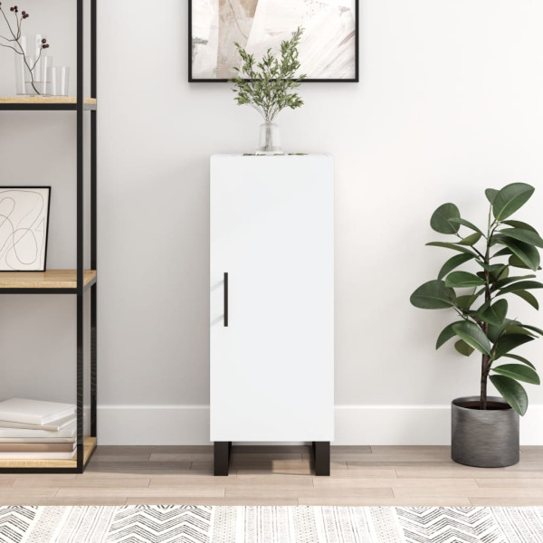 Aparador madera de ingeniería blanco 34.5x34x90 cm D