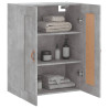 Armario de pared madera ingeniería gris hormigón 69.5x34x90 cm 5