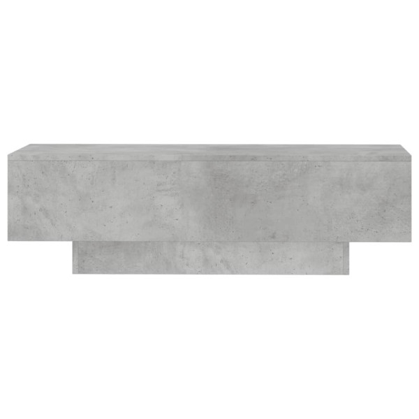 Mesa de centro madera de ingeniería gris hormigón 100x49.5x31cm M 2