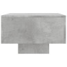Mesa de centro madera de ingeniería gris hormigón 100x49.5x31cm 5