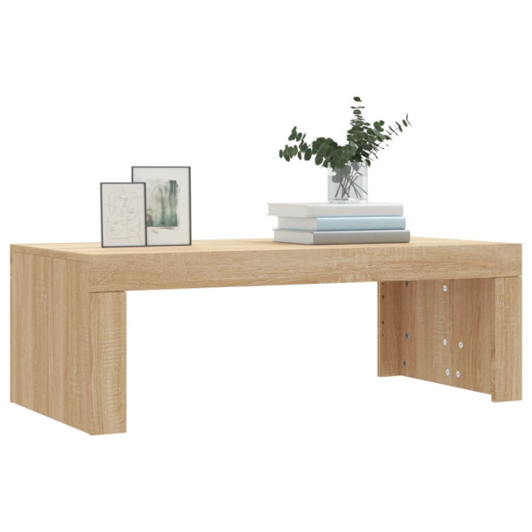 Mesa de centro madera de ingeniería roble Sonoma 102x50x36 cm M 3