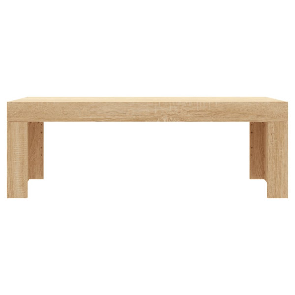 Mesa de centro madera de ingeniería roble Sonoma 102x50x36 cm M 4
