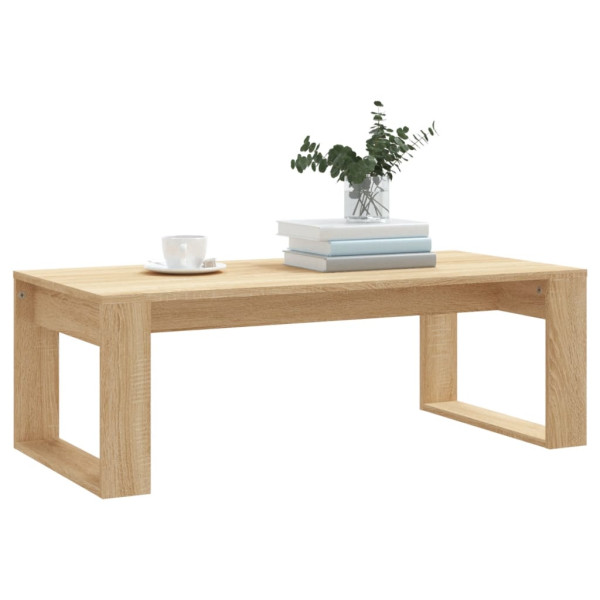 Mesa de centro madera de ingeniería roble Sonoma 102x50x35 cm M 3