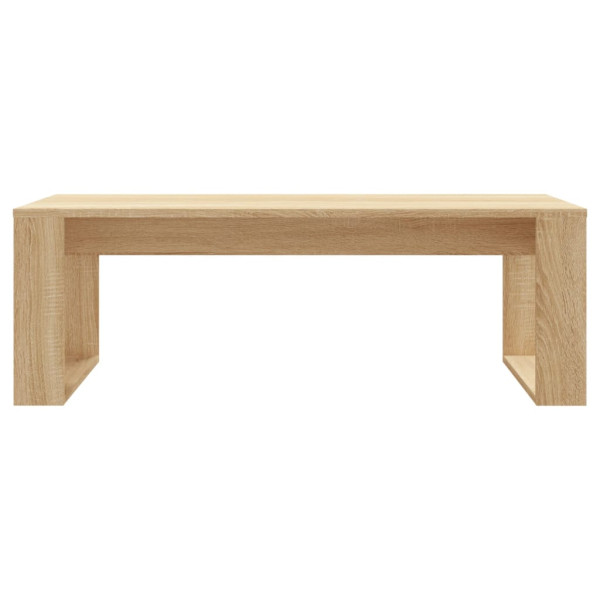 Mesa de centro madera de ingeniería roble Sonoma 102x50x35 cm M 4