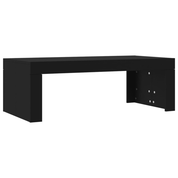 Mesa de centro madera de ingeniería negro 102x50x36 cm M 2