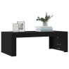 Mesa de centro madera de ingeniería negro 102x50x36 cm 3
