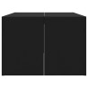 Mesa de centro madera de ingeniería negro 102x50x36 cm 5