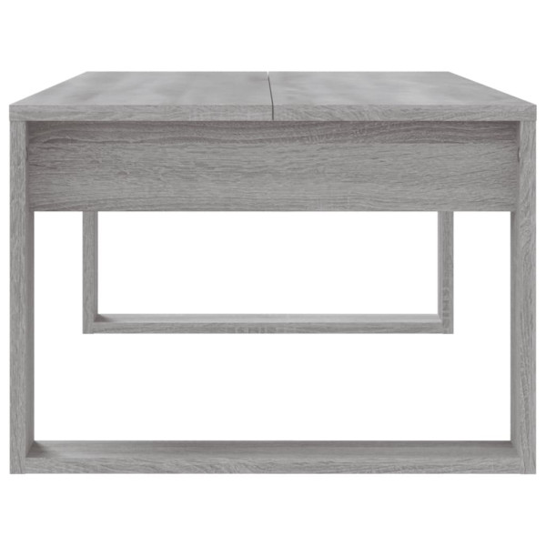 Mesa de centro madera de ingeniería gris Sonoma 102x50x35 cm M 5