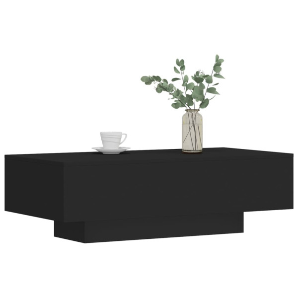 Mesa de centro madera de ingeniería negro 100x49.5x31 cm M 3