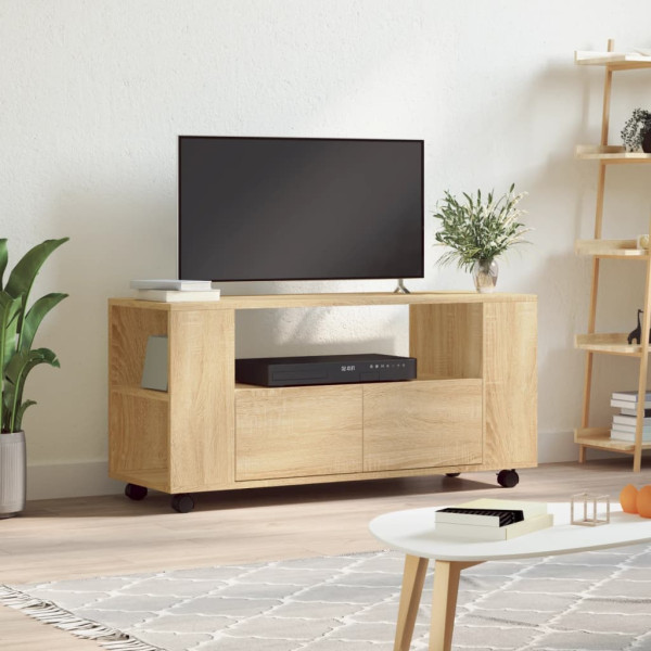 Mueble para TV madera de ingeniería roble Sonoma 102x34.5x43 cm D