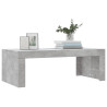 Mesa de centro madera de ingeniería gris hormigón 102x50x36 cm 3