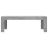 Mesa de centro madera de ingeniería gris hormigón 102x50x36 cm 4